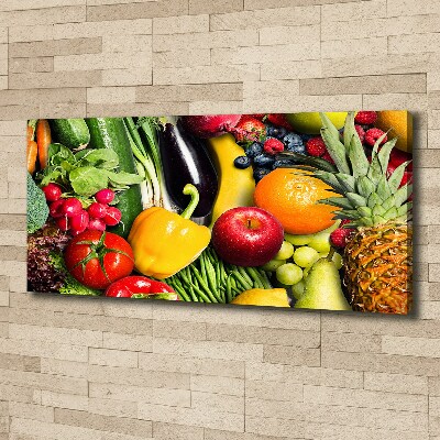 Canvas wall art Vegetables and fruits