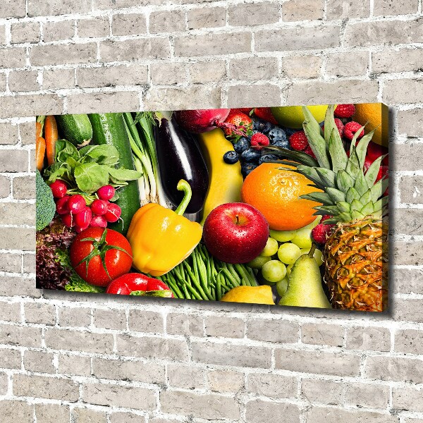 Canvas wall art Vegetables and fruits