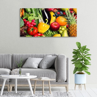 Canvas wall art Vegetables and fruits