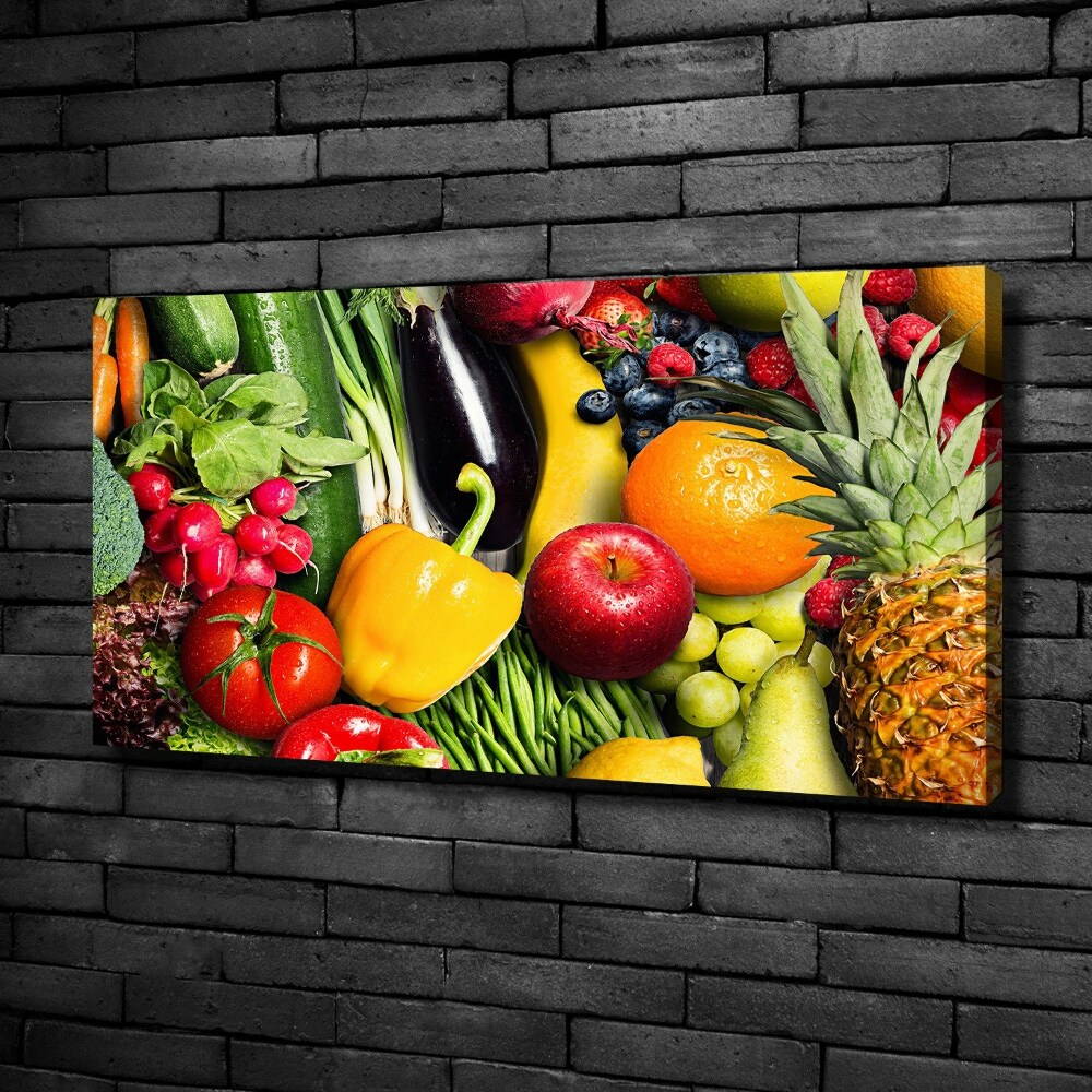 Canvas wall art Vegetables and fruits