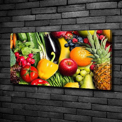 Canvas wall art Vegetables and fruits