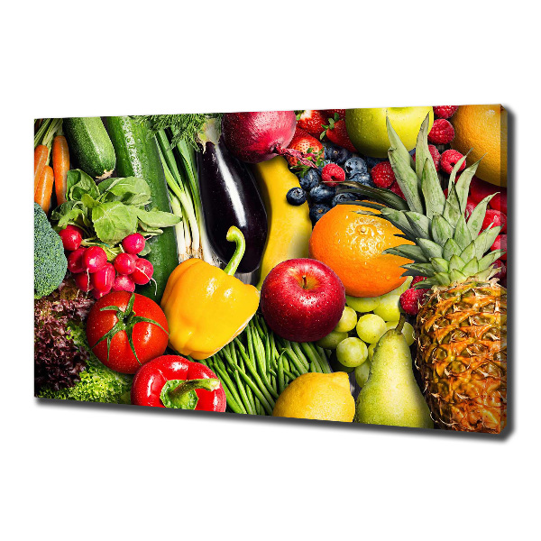 Canvas wall art Vegetables and fruits