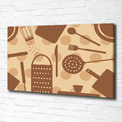 Canvas wall art Kitchen tools