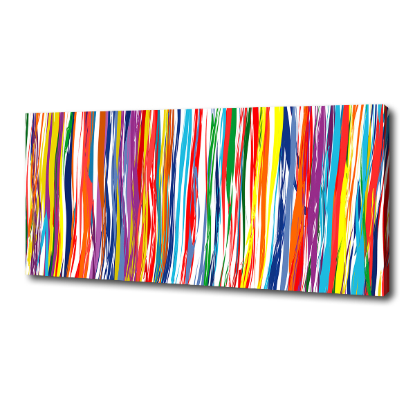 Canvas wall art Colorful stripes