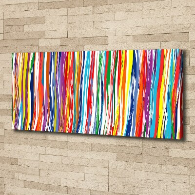 Canvas wall art Colorful stripes