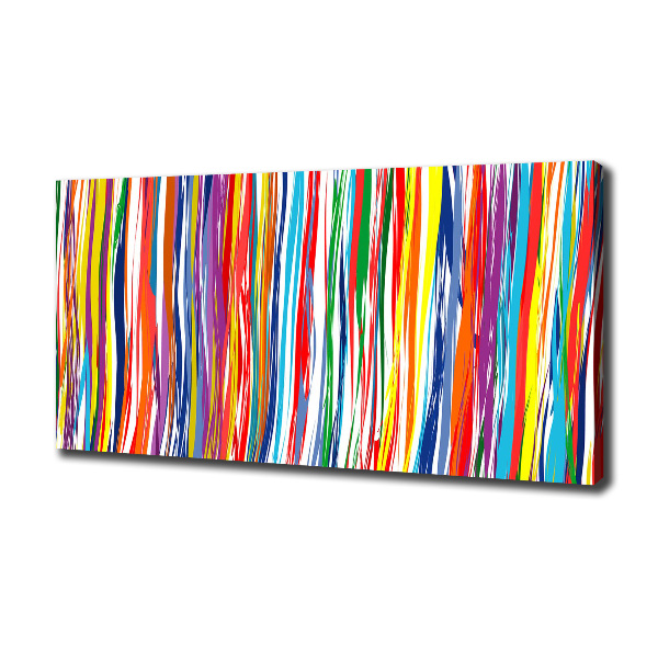 Canvas wall art Colorful stripes