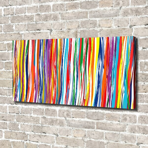 Canvas wall art Colorful stripes