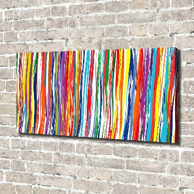 Canvas wall art Colorful stripes