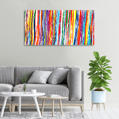 Canvas wall art Colorful stripes