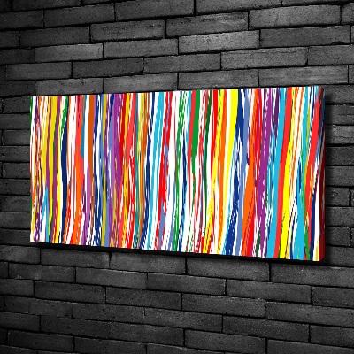 Canvas wall art Colorful stripes