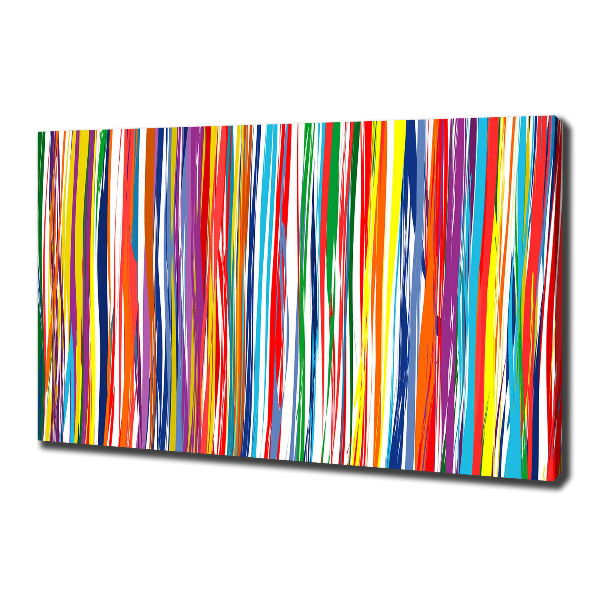 Canvas wall art Colorful stripes