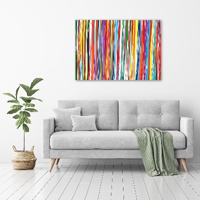 Canvas wall art Colorful stripes