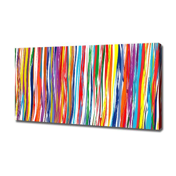 Canvas wall art Colorful stripes