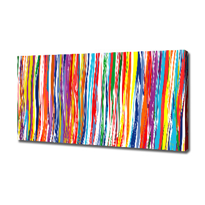 Canvas wall art Colorful stripes