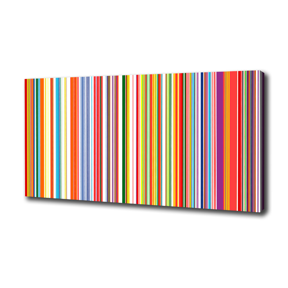 Canvas wall art Colorful stripes