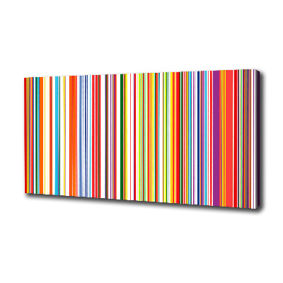 Canvas wall art Colorful stripes