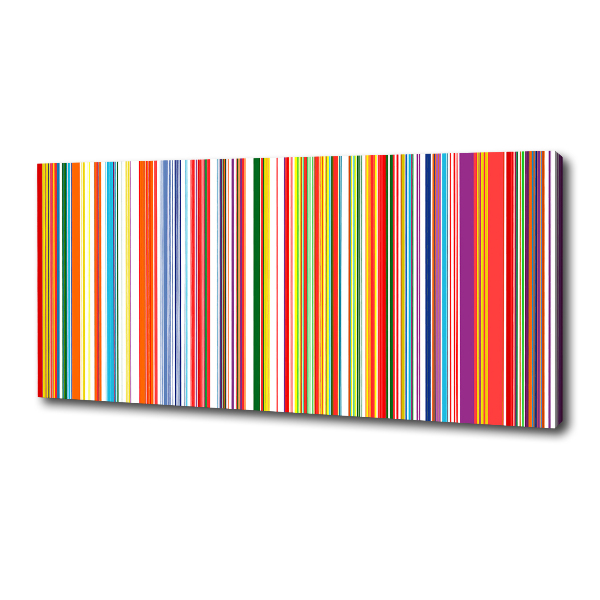 Canvas wall art Colorful stripes