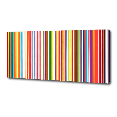 Canvas wall art Colorful stripes