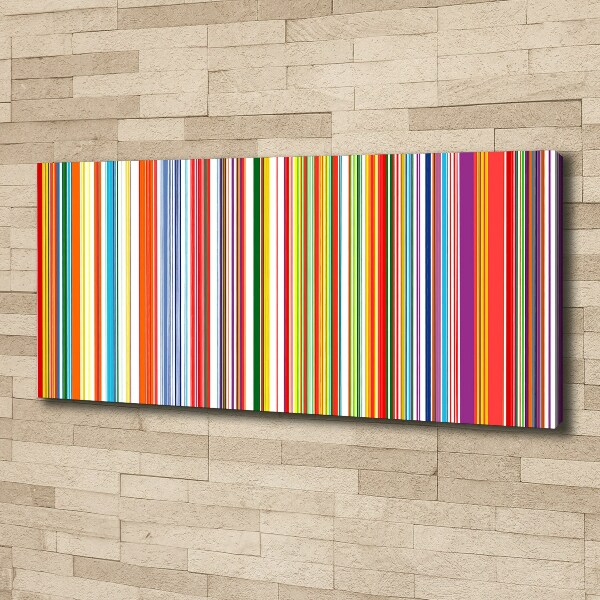 Canvas wall art Colorful stripes