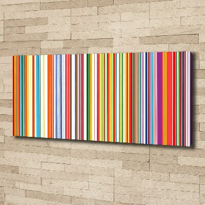 Canvas wall art Colorful stripes