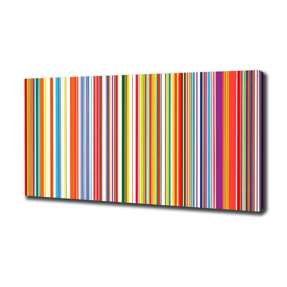 Canvas wall art Colorful stripes