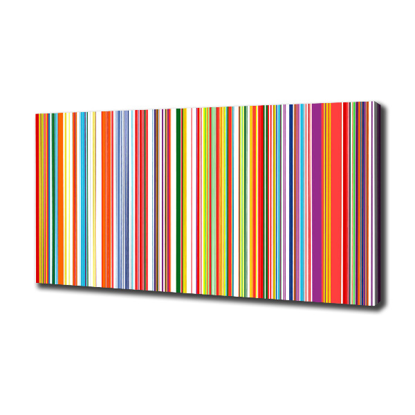 Canvas wall art Colorful stripes