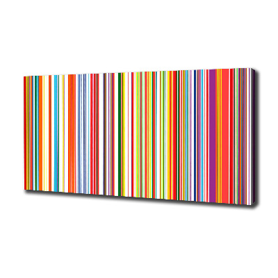 Canvas wall art Colorful stripes