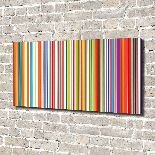 Canvas wall art Colorful stripes