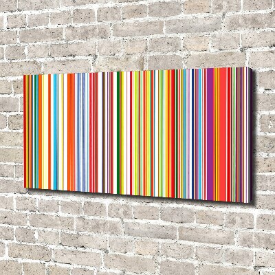 Canvas wall art Colorful stripes