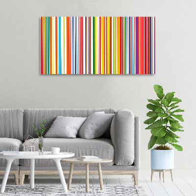 Canvas wall art Colorful stripes