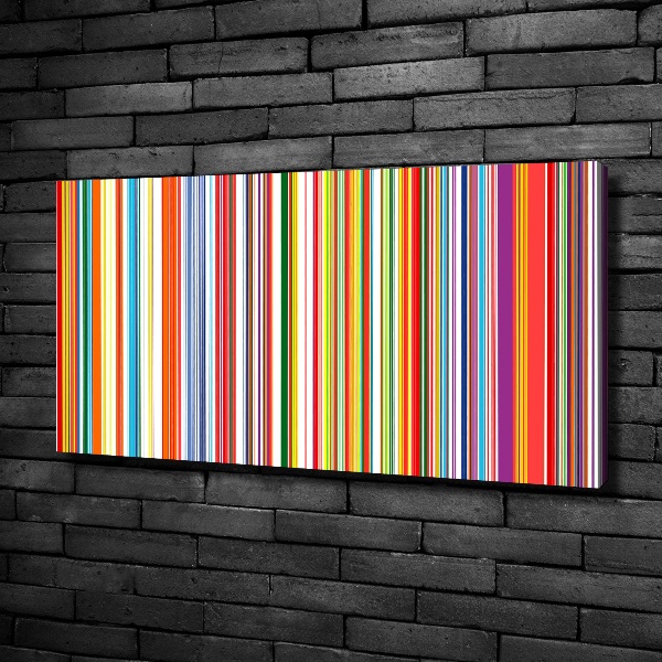 Canvas wall art Colorful stripes