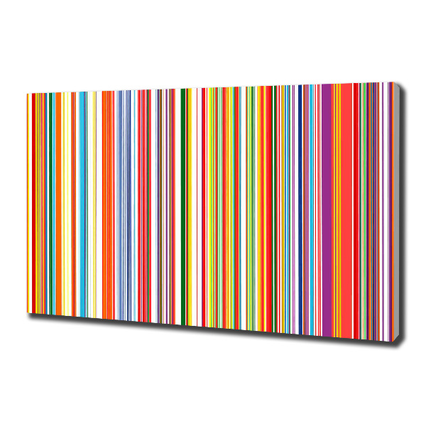 Canvas wall art Colorful stripes