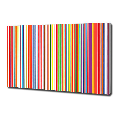 Canvas wall art Colorful stripes