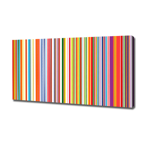 Canvas wall art Colorful stripes