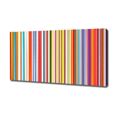 Canvas wall art Colorful stripes