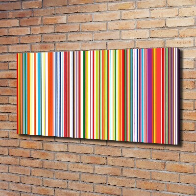 Canvas wall art Colorful stripes