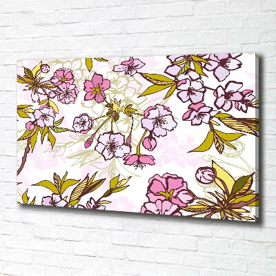 Canvas wall art Cherry blossoms