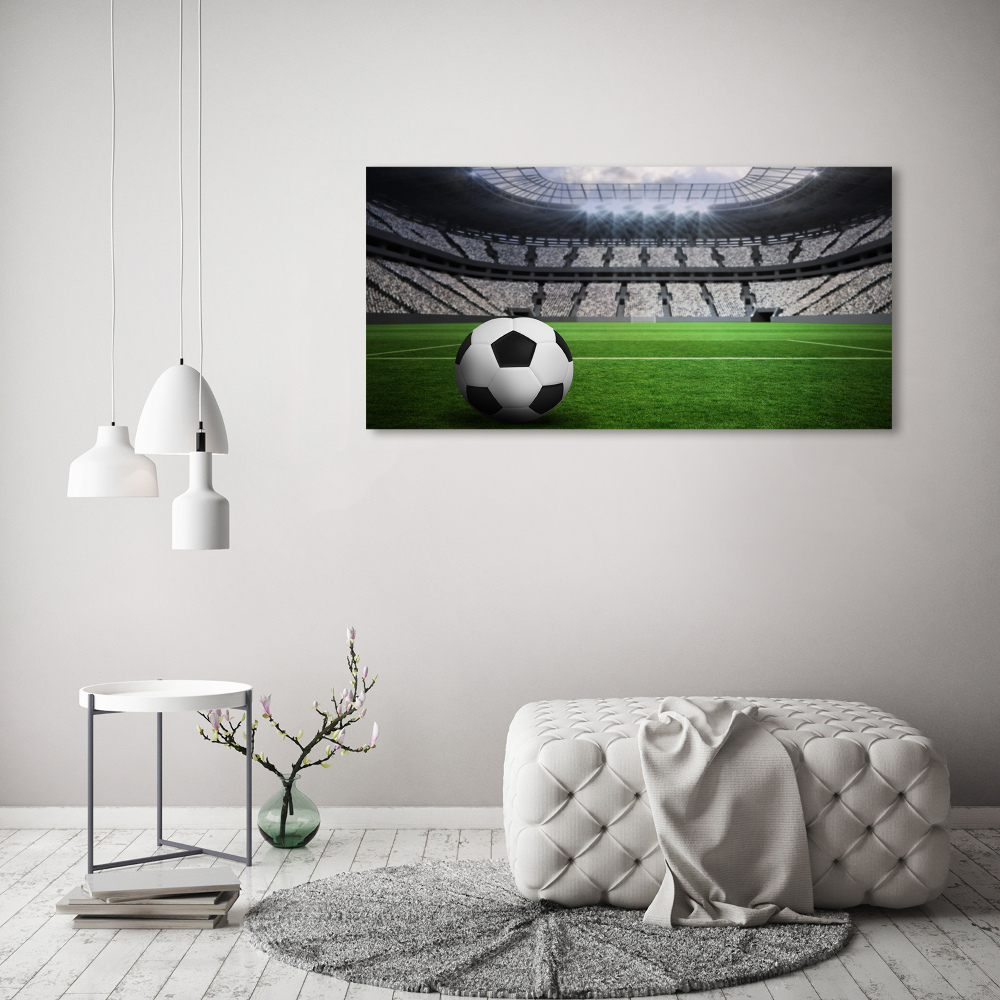 Canvas wall art Ball at the stadium