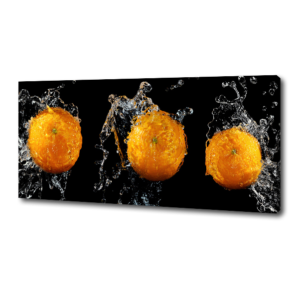 Canvas wall art Oranges and water