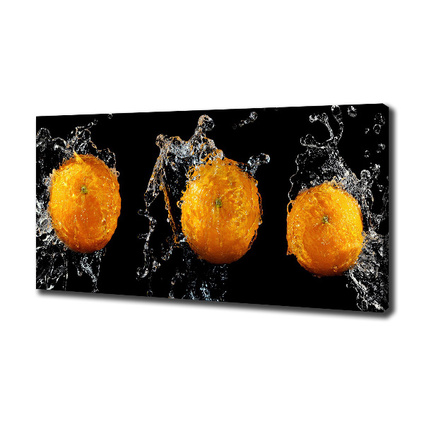 Canvas wall art Oranges and water