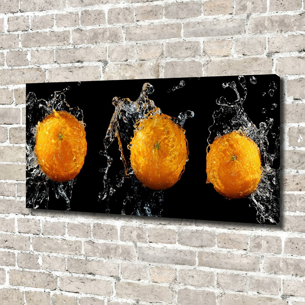 Canvas wall art Oranges and water