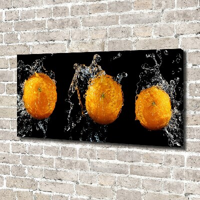 Canvas wall art Oranges and water