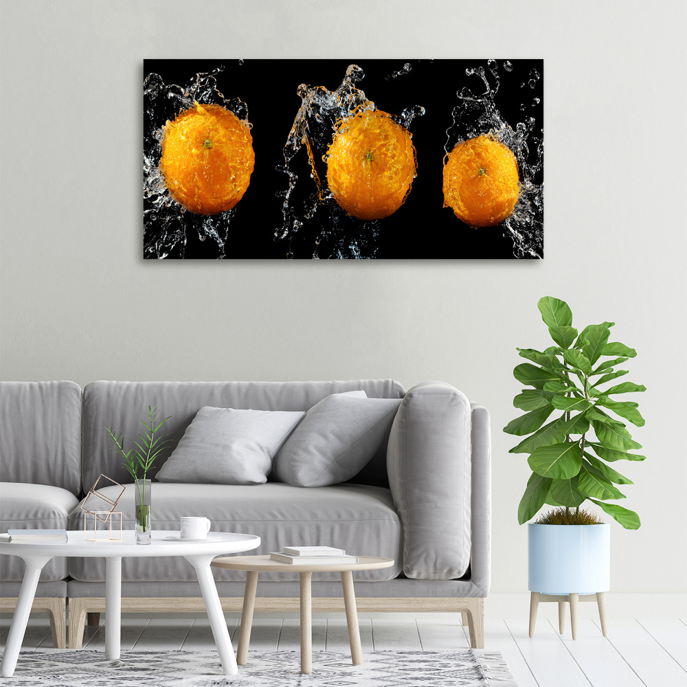 Canvas wall art Oranges and water