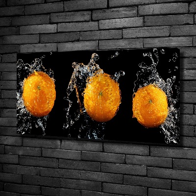 Canvas wall art Oranges and water