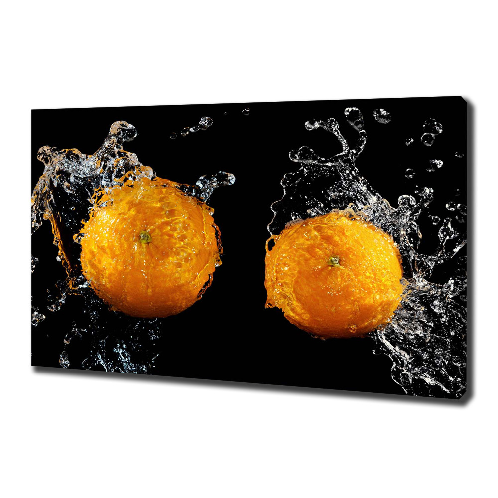 Canvas wall art Oranges and water