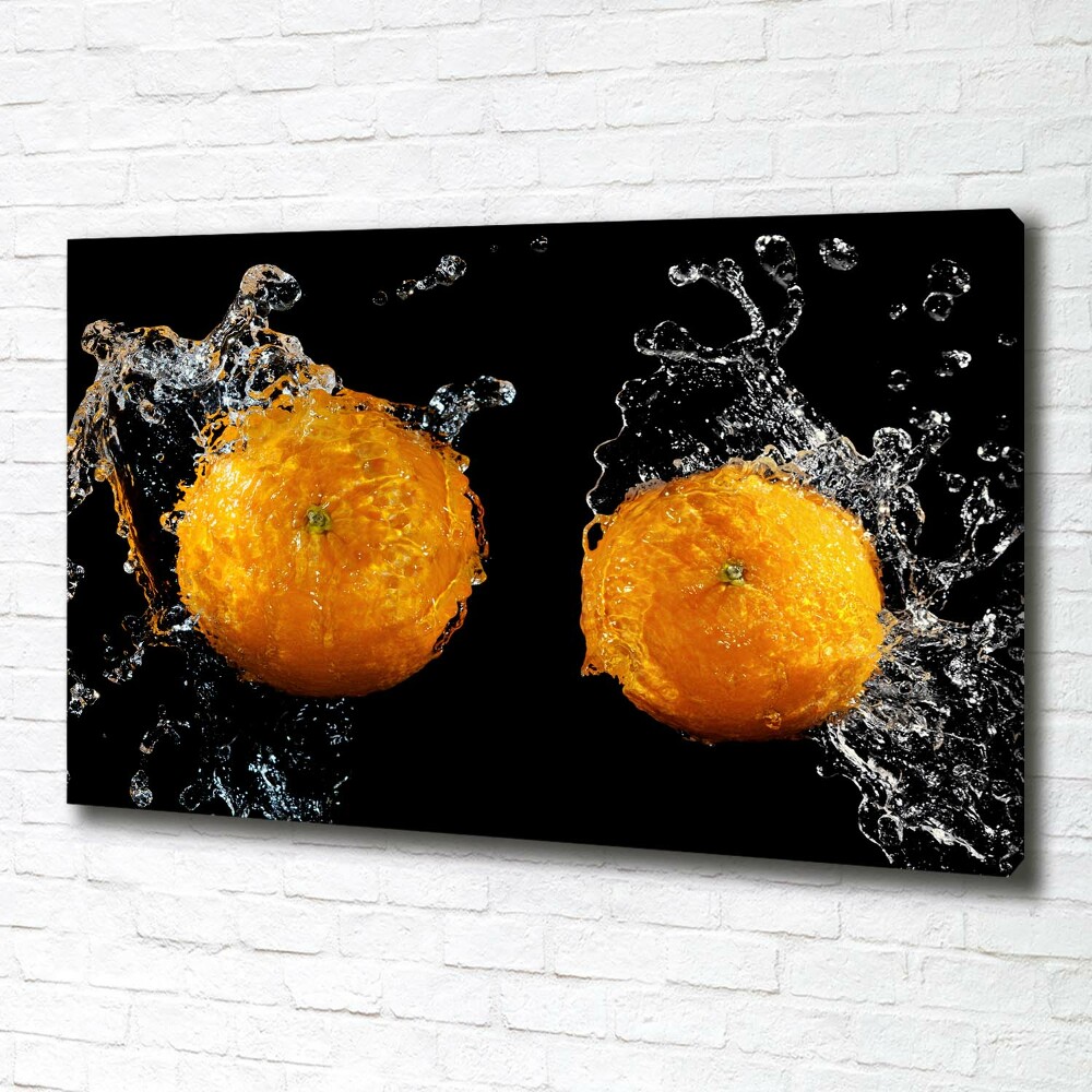 Canvas wall art Oranges and water