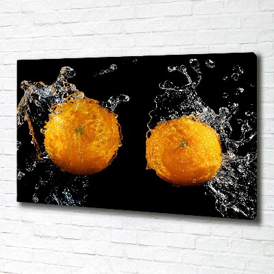 Canvas wall art Oranges and water