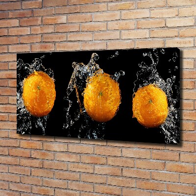 Canvas wall art Oranges and water