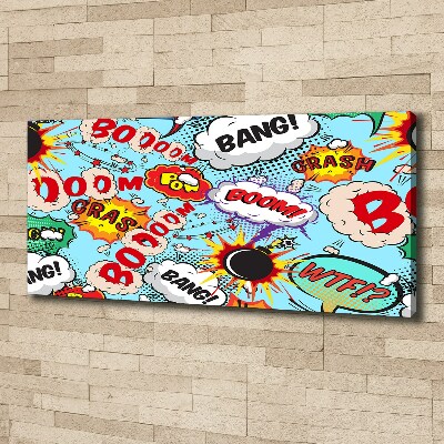 Canvas wall art Comic book