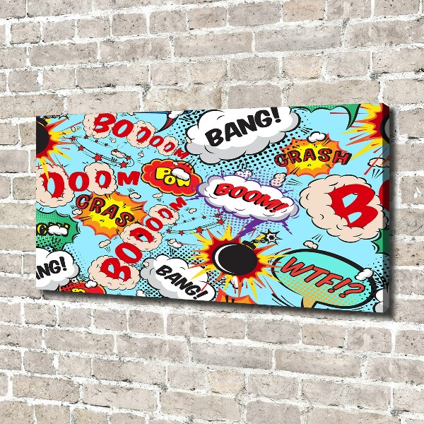 Canvas wall art Comic book